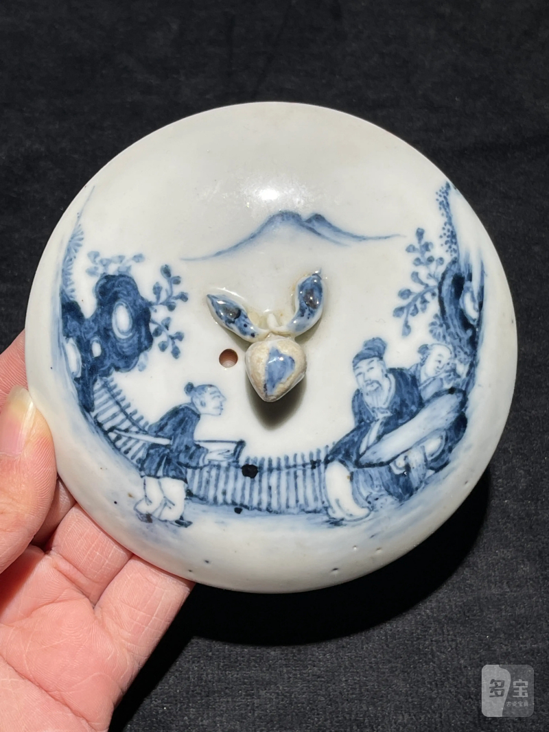 清晚期 青花瓷器一组两件 - 图10